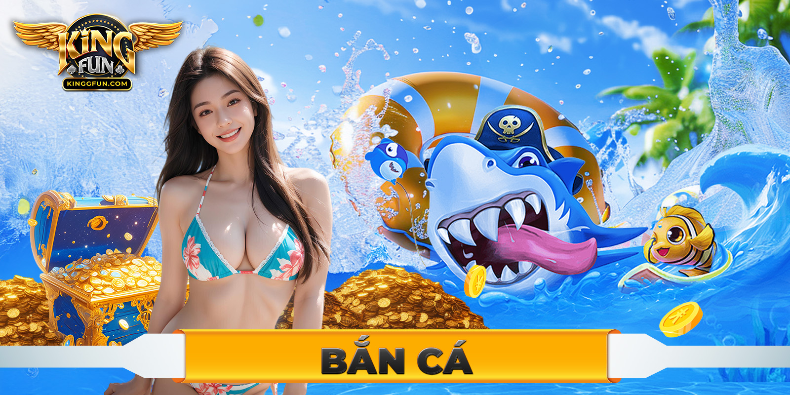 Không gian bắn cá đổi thưởng tại sảnh cược Kingfun