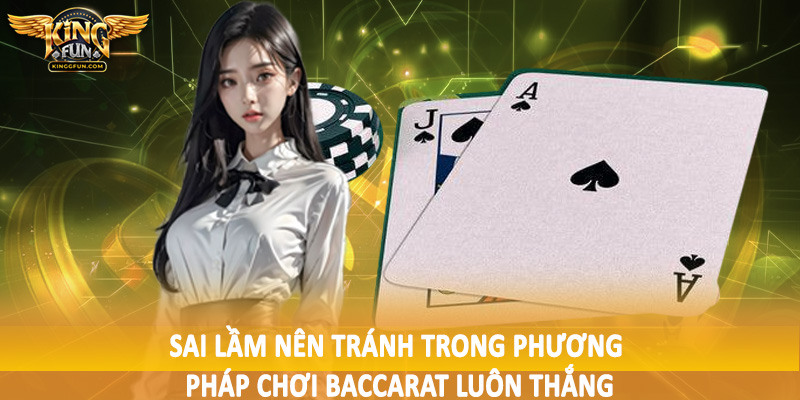 Sai lầm nên tránh trong phương pháp chơi baccarat luôn thắng