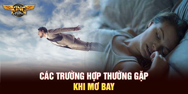 Các trường hợp thường gặp khi mơ bay