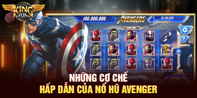 Những cơ chế hấp dẫn của Nổ hũ Avenger